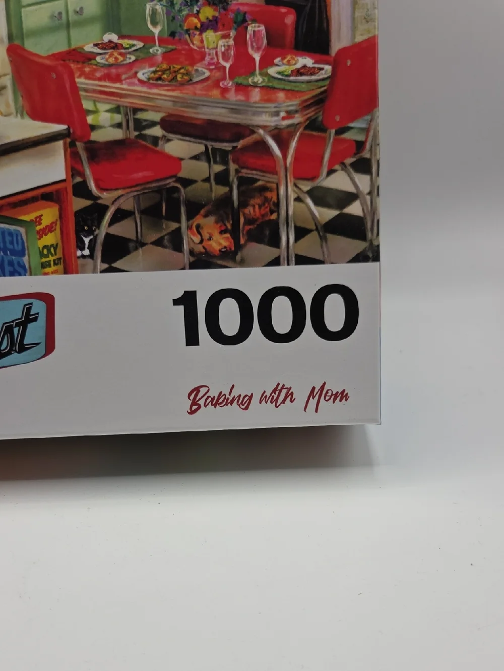 1000-Piece Puzzle - Back To The Past  Baking With Mom 1000 Pc. NWT